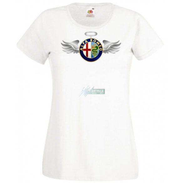 Autó fan Alfa Romeo Angyal - Sport női rövid ujjú póló