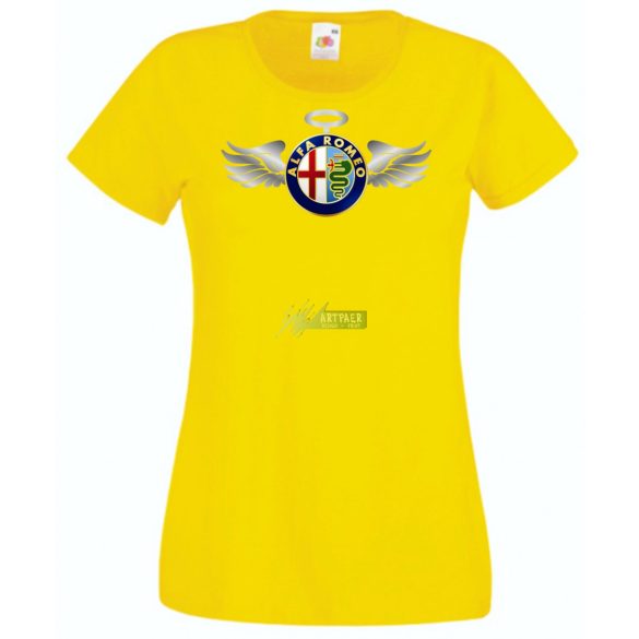 Autó fan Alfa Romeo Angyal - Sport női rövid ujjú póló