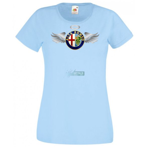 Autó fan Alfa Romeo Angyal - Sport női rövid ujjú póló