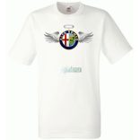 Autó fan Alfa Romeo Angyal - Sport férfi rövid ujjú póló