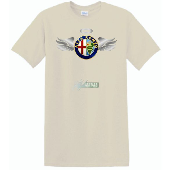 Autó fan Alfa Romeo Angyal - Sport férfi rövid ujjú póló