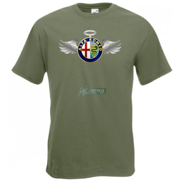 Autó fan Alfa Romeo Angyal - Sport férfi rövid ujjú póló