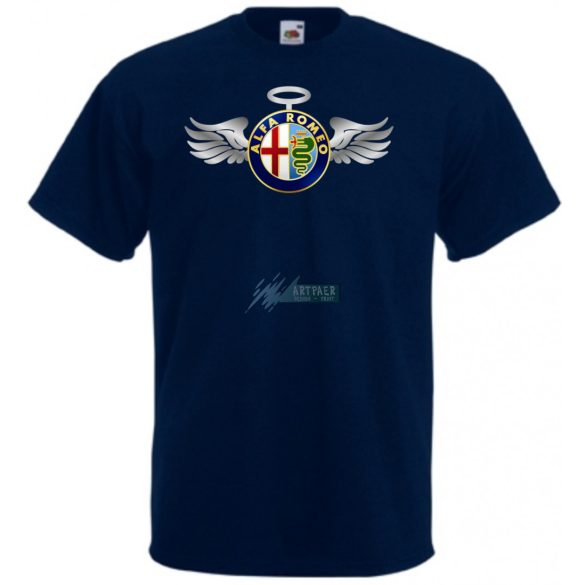 Autó fan Alfa Romeo Angyal - Sport férfi rövid ujjú póló