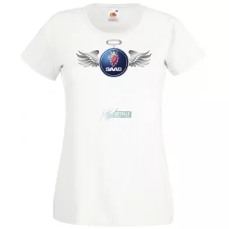 Autó fan Saab Angyal - Sport női rövid ujjú póló