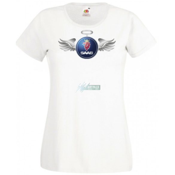 Autó fan Saab Angyal - Sport női rövid ujjú póló