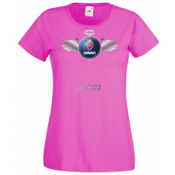 Autó fan Saab Angyal - Sport női rövid ujjú póló