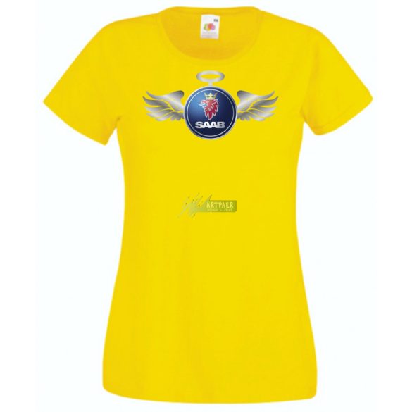 Autó fan Saab Angyal - Sport női rövid ujjú póló