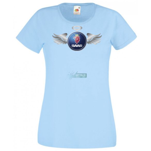 Autó fan Saab Angyal - Sport női rövid ujjú póló