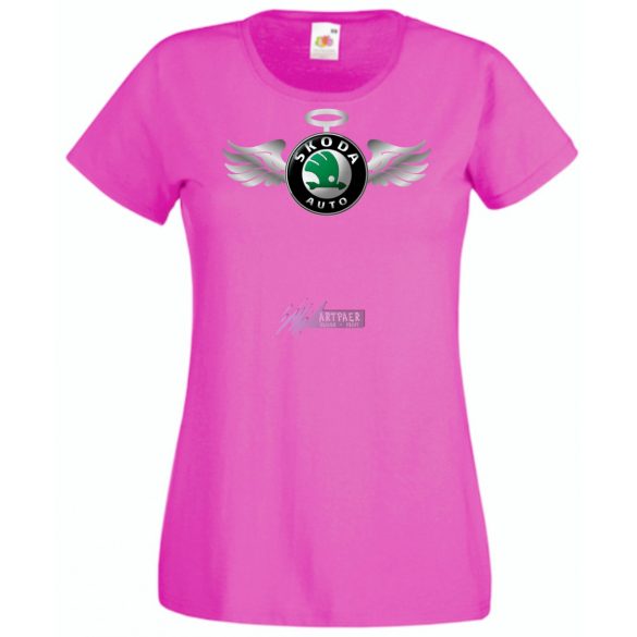 Autó fan Skoda Angyal - Sport női rövid ujjú póló