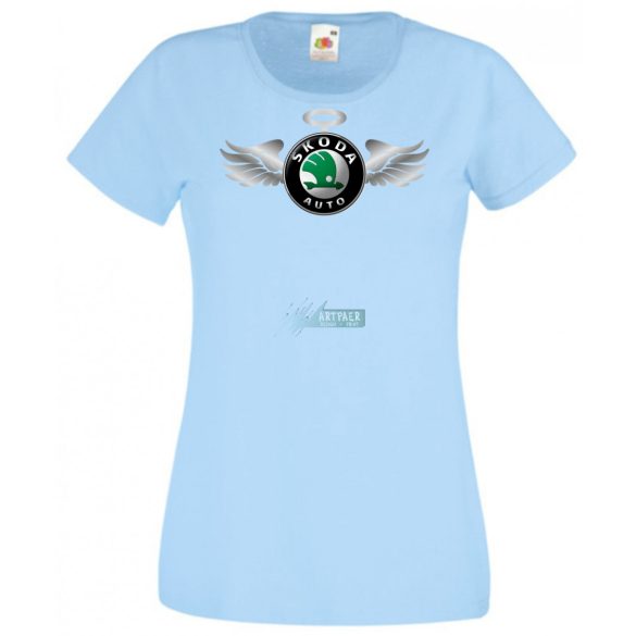 Autó fan Skoda Angyal - Sport női rövid ujjú póló