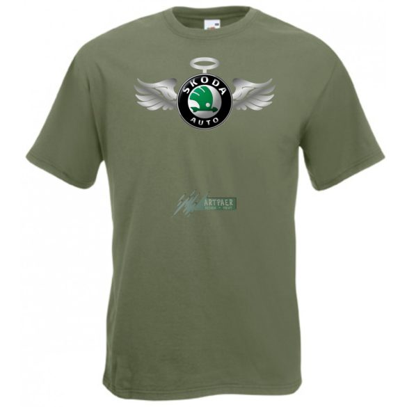 Autó fan Skoda Angyal - Sport férfi rövid ujjú póló