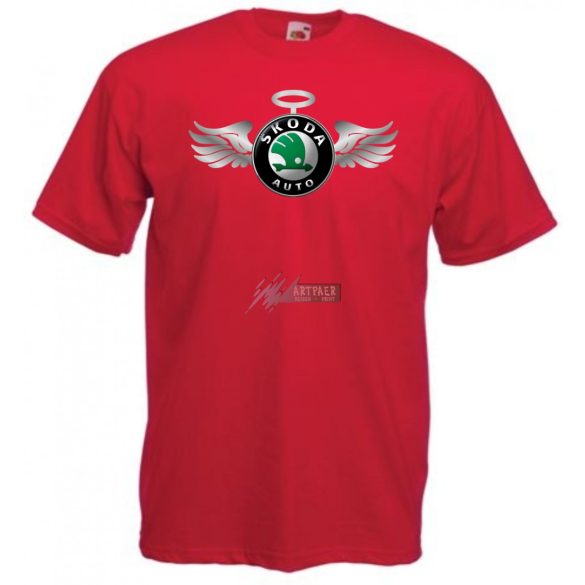 Autó fan Skoda Angyal - Sport férfi rövid ujjú póló