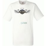 Autó fan Harley Davidson Angyal - Sport férfi rövid ujjú póló