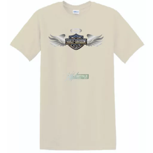 Autó fan Harley Davidson Angyal - Sport férfi rövid ujjú póló