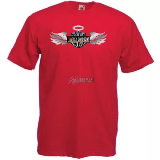   Autó fan Harley Davidson Angyal - Sport férfi rövid ujjú póló