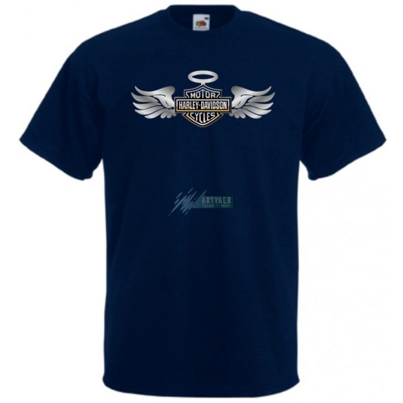 Autó fan Harley Davidson Angyal - Sport férfi rövid ujjú póló