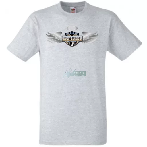 Autó fan Harley Davidson Angyal - Sport férfi rövid ujjú póló