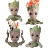 Othon dekoráció, virágcserép, írószertartó, Groot-os