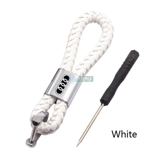 Kulcstartó, távirányító tartó Audi fonott bőr