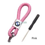 Kulcstartó, távirányító tartó BMW fonott bőr