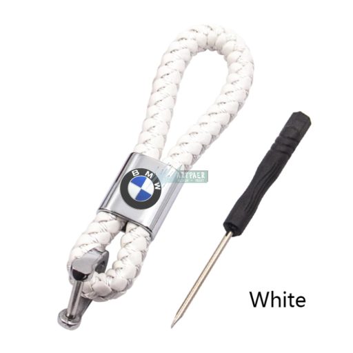 Kulcstartó, távirányító tartó BMW fonott bőr