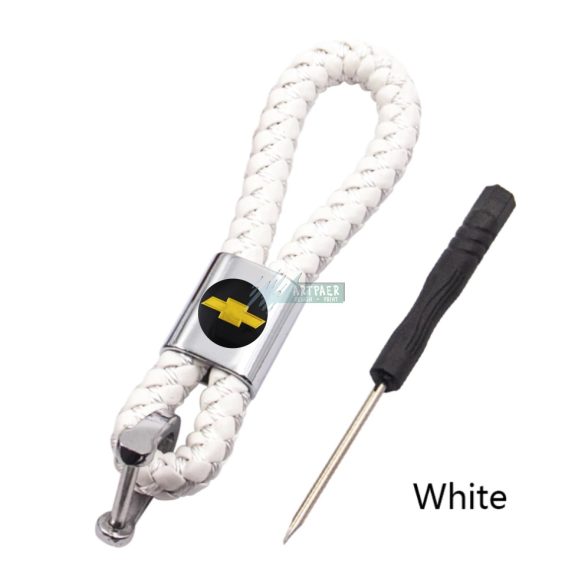 Kulcstartó, távirányító tartó Chevrolet fonott bőr