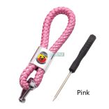 Kulcstartó, távirányító tartó Fiat Abarth fonott bőr