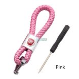 Kulcstartó, távirányító tartó Fiat fonott bőr