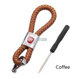 Kulcstartó, távirányító tartó Fiat fonott bőr