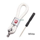 Kulcstartó, távirányító tartó Fiat fonott bőr