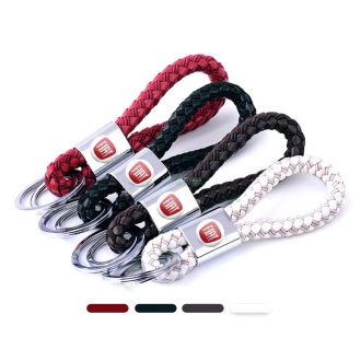 Kulcstartó, távirányító tartó Fiat fonott bőr