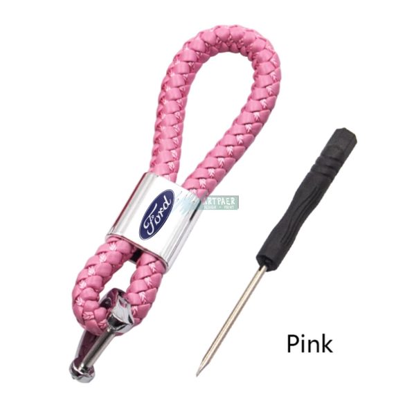 Kulcstartó, távirányító tartó Ford fonott bőr