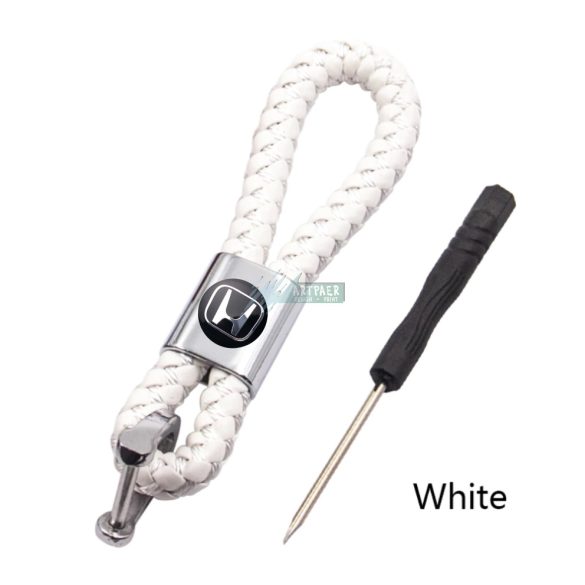 Kulcstartó, távirányító tartó Honda fonott bőr