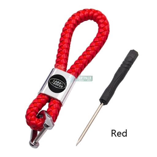 Kulcstartó, távirányító tartó Land Rover fonott bőr