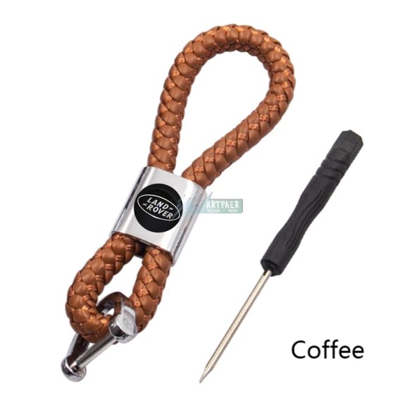 Kulcstartó, távirányító tartó Land Rover fonott bőr