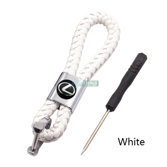 Kulcstartó, távirányító tartó Lexus fonott bőr