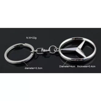 3D metal kulcstartó Mercedes