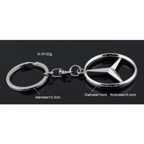3D metal kulcstartó Mercedes