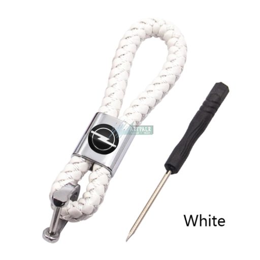 Fonott bőr kulcstartó, távirányító tartó Opel