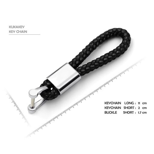 Kulcstartó és távirányító tartó Peugeot fonott bőr