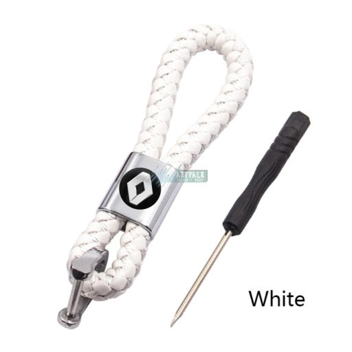 Kulcstartó és távirányító tartó Renault fonott bőr