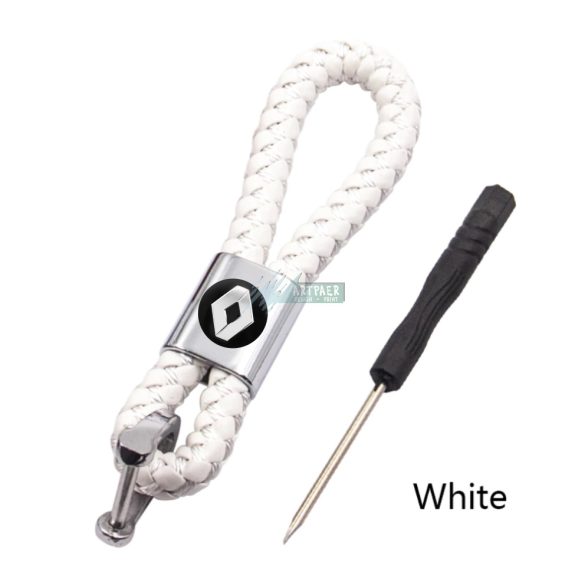 Kulcstartó és távirányító tartó Renault fonott bőr