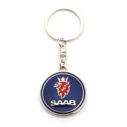 3D Metál kulcstartó Saab