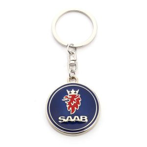 3D Metál kulcstartó Saab