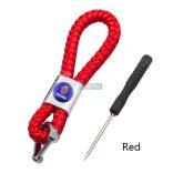 Kulcstartó és távirányító tartó Saab fonott bőr