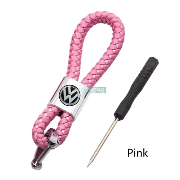 Kulcstartó, távirányító tartó Volkswagen fonott bőr