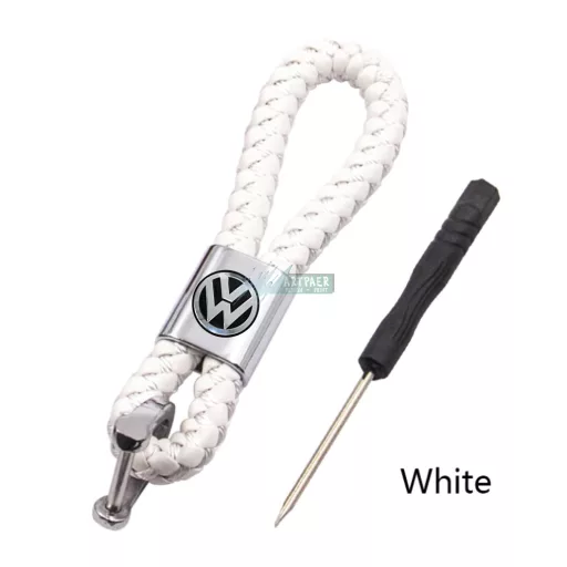 Kulcstartó, távirányító tartó Volkswagen fonott bőr