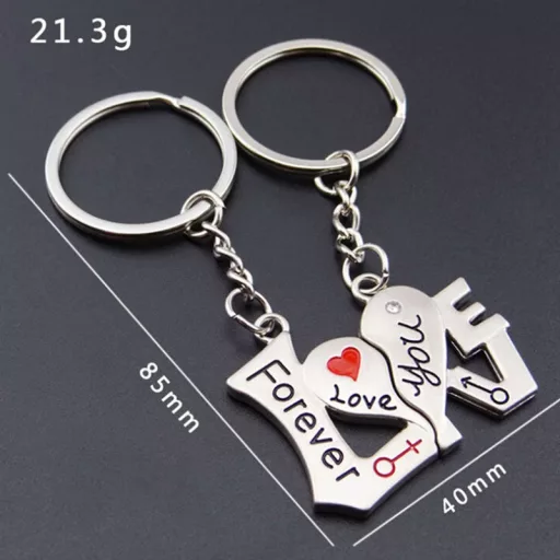 Kulcstartó párban - Fél Love - szív