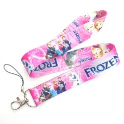   Kicsike hőseink “Anna, Elza és Olaf”, kulcstartó nyakpánt pink