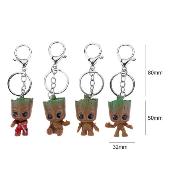 Kulcstartó, táskadísz Baby Groot üllő